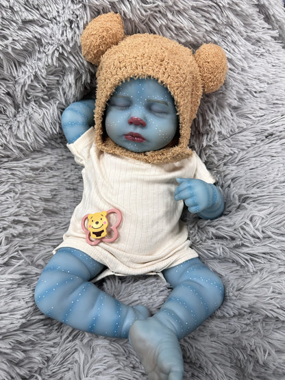Zuri 19-Inch Avatar-Inspired Fantasy Reborn Baby Doll