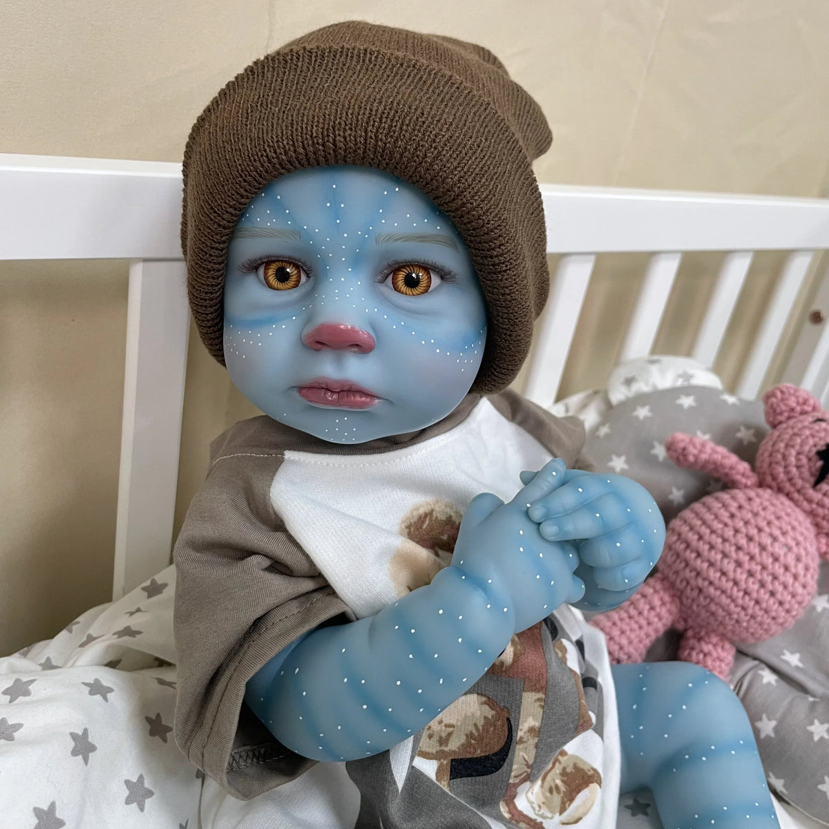 Nyra 20-Inch Avatar-Inspired Fantasy Reborn Baby Doll – Full Vinyl Baby Doll