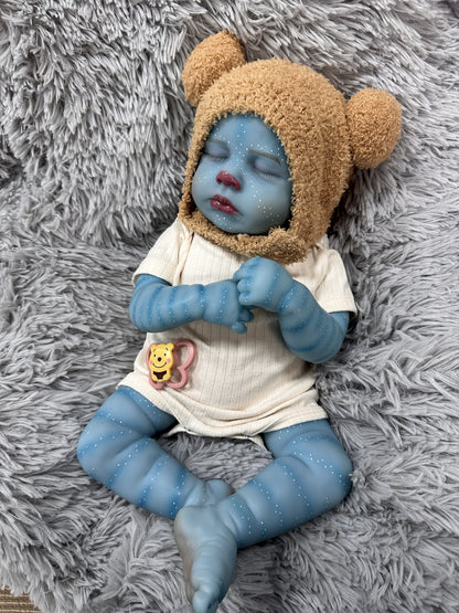 Zuri 19-Inch Avatar-Inspired Fantasy Reborn Baby Doll