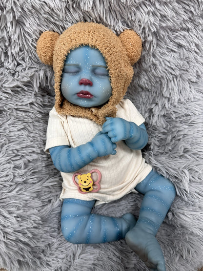 Zuri 19-Inch Avatar-Inspired Fantasy Reborn Baby Doll