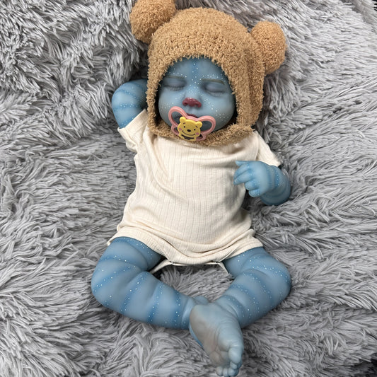 Zuri 19-Inch Avatar-Inspired Fantasy Reborn Baby Doll